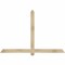 Ekena Millwork Eugene Rough Sawn Timber Gable Bracket, Douglas Fir, 72"W x 48"H x 2"D x 4"F, 16/12 Pitch GBW072X48X0204EUG00RDF - alternate 1